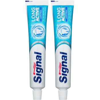 Signal Long Active White Fresh pastă de dinți de albire pentru respirație proaspătă duo