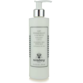 Sisley Cleansing Milk With Sage čisticí pleťové mléko pro mastnou a smíšenou pleť 250 ml