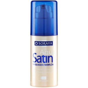 

Soraya Aqua Satin зволожуючий тональний крем з розгладжуючим ефектом відтінок 102 Natural 30 мл