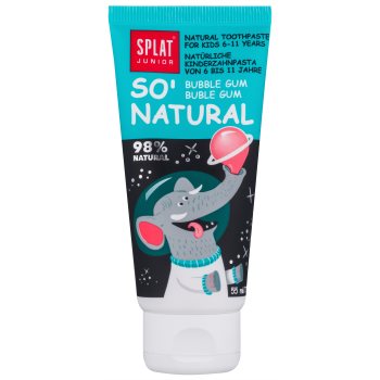 Splat Junior So' Natural zubní pasta pro děti 6 - 11 let příchuť Bubble Gum 55 ml