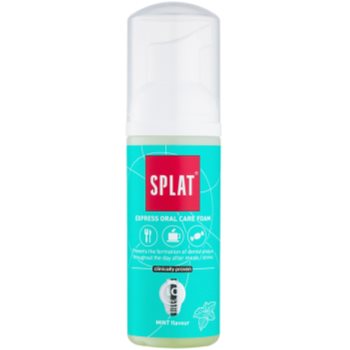 Splat 2 in 1 mint spumă orală 2 în 1 pentru curățarea dinților și gingiilor, fără ajutorul unei perii și a apei