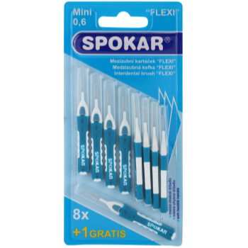 

Spokar Flexi міжзубні щіточки, 9 шт Mini 0,6 mm/3 mm