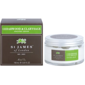 

St. James Of London Cedarwood & Clarysage крем для гоління для чоловіків 150 мл