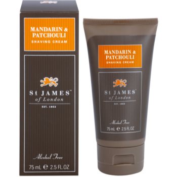 

St. James Of London Mandarin & Patchouli крем для гоління для чоловіків 75 мл дорожній варіант