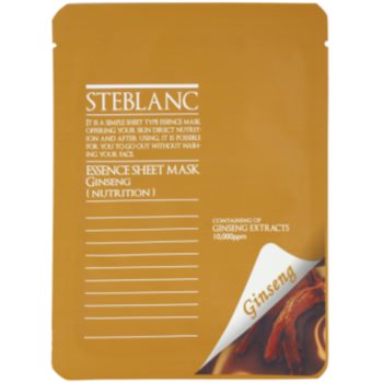 Steblanc Essence Sheet Mask Ginseng masca pentru fata hranitoare si reparatoare