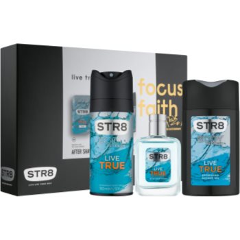

STR8 Live True подарунковий набір VІ Вода після гоління 50 ml + Дезодорант 150 ml + Гель для душу 250 ml