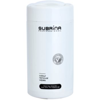 Subrina professional colour Șervețele demachiante pentru îndepărtarea vopselei de pe piele