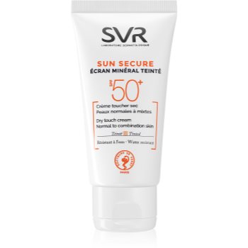 SVR Sun Secure crema nuantatoare cu minerale pentru piele normala spre mixta SPF 50+ poza