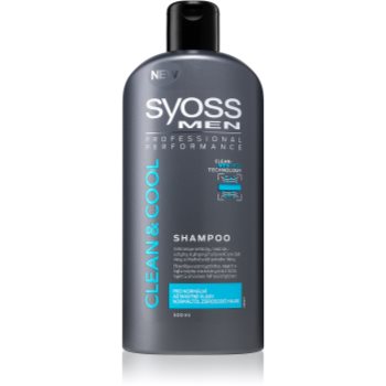 Syoss men clean & cool șampon pentru par normal spre gras