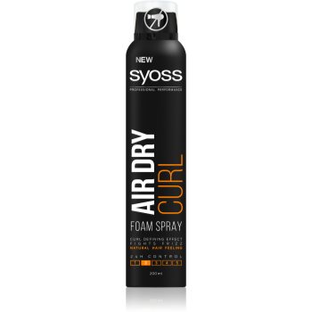 Syoss Air Dry Curl spumă spray pentru păr creț
