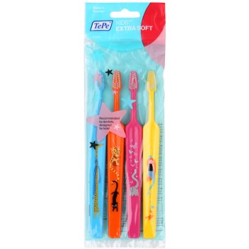 

TePe Kids дитячі зубні щітки extra soft 4шт