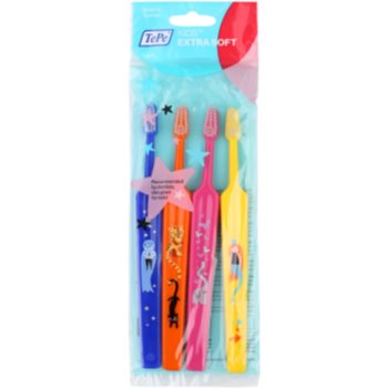 

TePe Kids дитячі зубні щітки extra soft 4шт