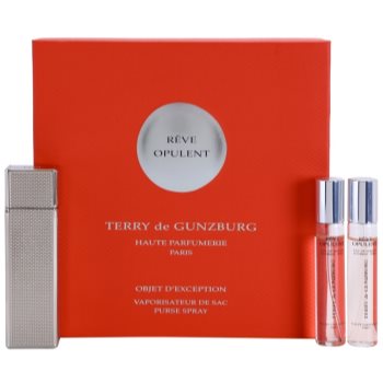 

Terry de Gunzburg Reve Opulent парфумована вода для жінок 2 x 8,5 мл (2x флакон наповнення з пульверизатором) + металічний футляр