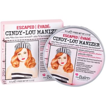 theBalm Cindy - Lou Manizer corector iluminator, pudra cu efect de stralucire si fard de ochi intr-unul singur