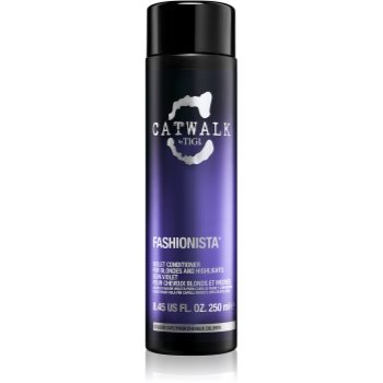 Tigi catwalk fashionista balsam de par violet pentru parul blond cu suvite