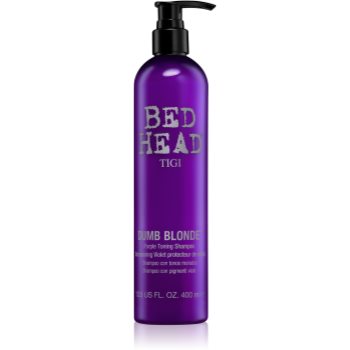 Tigi bed head dumb blonde sampon tonifiant cu violete pentru par blond