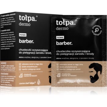Tołpa dermo men barber servetele pentru curatare pentru față și barbă