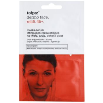 

Tołpa Dermo Face Relift 45+ освітлююча маска з ліфтинговим ефектом 2 x 6 мл