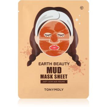 Tonymoly earth beauty mud masca pentur fata cu efect de peeling