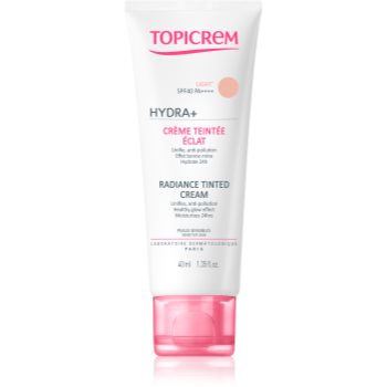 Topicrem uh face hydra+ radiance tinted cream cremă hidratantă nuanțatoare spf 40