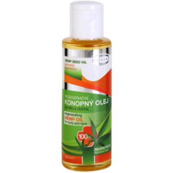 Fotografie Topvet Hemp Seed Oil konopný olej na tělo a obličej 100 ml