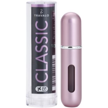 Travalo classic black sticluță reîncărcabilă cu atomizor unisex pink