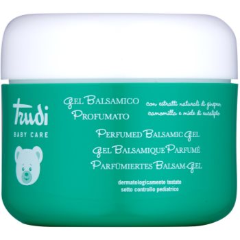 Trudi baby care gel pentru copii pentru o respiratie mai buna cu extracte de ienupăr, eucalipt, mușețel și miere