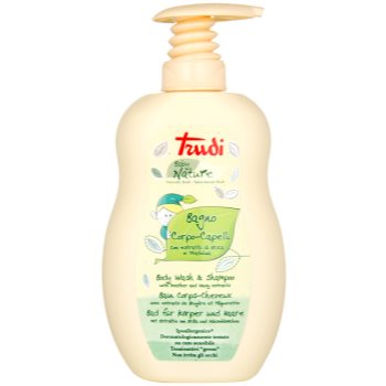 Trudi baby nature lapte de corp si sampon pentru copii hipoalergeniccu extracte de margarete si iarba verde