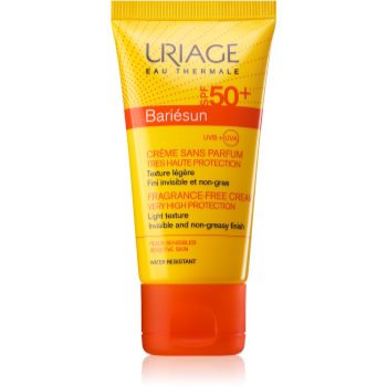 Uriage bariésun crema pentru bronzat, fara parfum spf 50+
