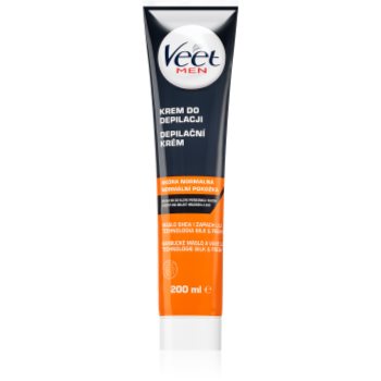 Veet men silk & fresh cremă depilatoare cu efect hidratant pentru piele normala