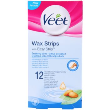 Veet wax strips benzi depilatoare cu ceara rece pentru piele sensibila