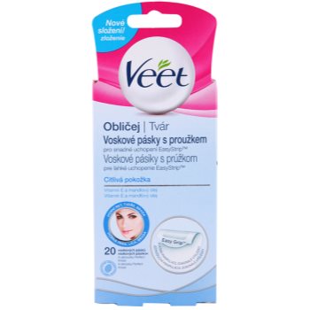 Veet wax strips benzi de ceara depilatoare pentru fata