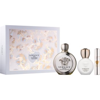 

Versace Eros Pour Femme подарунковий набір XIII. Парфумована вода 100 ml + Парфумована вода 10 ml + Молочко для тіла 100 ml