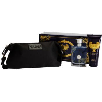 

Versace Pour Homme подарунковий набір VІІ Туалетна вода 100 ml + Гель для душу 100 ml + Косметичка 25 x 10,5 x 12 cm