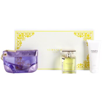 

Versace Vanitas подарунковий набір ХІІ Туалетна вода 100 ml + Молочко для тіла 100 ml + сумочка
