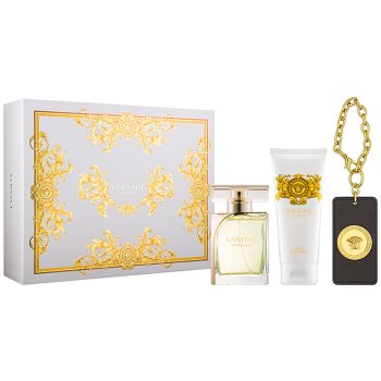 

Versace Vanitas подарунковий набір ХІV Туалетна вода 100 ml + Молочко для тіла 100 ml + підвіски