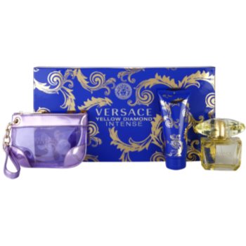 

Versace Yellow Diamond Intense подарунковий набір І Парфумована вода 90 ml + Молочко для тіла 100 ml + Косметичка