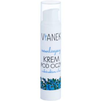 Vianek Moisturising oční krém s hydratačním účinkem pro suchou až citlivou pleť s extraktem z lněného semínka 15 ml