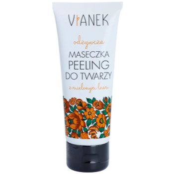 Vianek Nutritious peelingová pleťová maska s vyživujícím účinkem s mletým lněným semínkem 75 ml