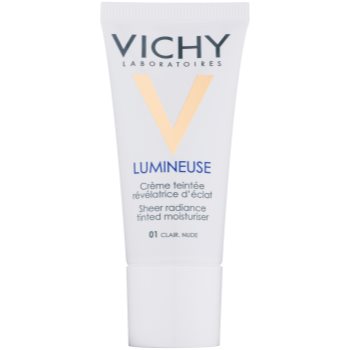 Vichy Lumineuse rozjasňující tónovací krém pro suchou pleť odstín 01 Nude/Clair 30 ml