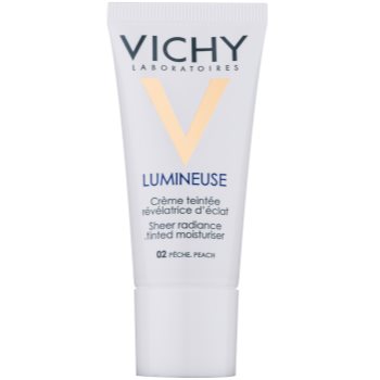 Vichy Lumineuse rozjasňující tónovací krém pro suchou pleť odstín 02 Peach/Peche 30 ml