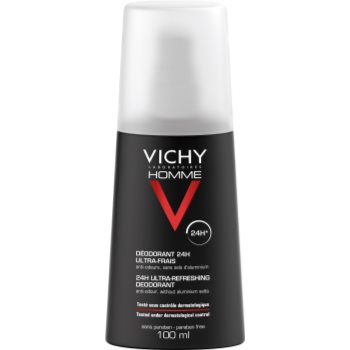 Vichy homme deodorant deodorant spray impotriva transpiratiei excesive