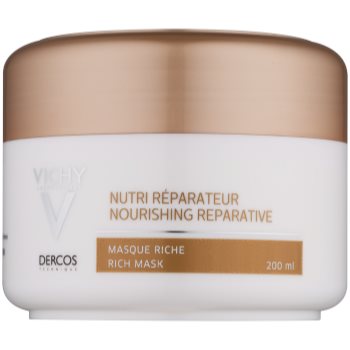 Fotografie Vichy Dercos Nutri Reparateur vyživující maska pro suché a poškozené vlasy 200 ml
