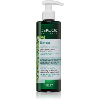 Vichy Dercos Detox șampon detoxifiant pentru curățare pentru par gras