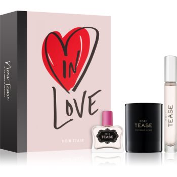 

Victoria's Secret Noir Tease подарунковий набір Парфумована вода 7 ml + Парфумована вода 7,5 ml + Свічка 56 g
