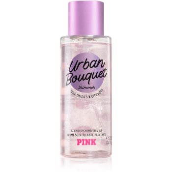 Victoria's secret pink urban bouquet shimmer spray pentru corp pentru femei
