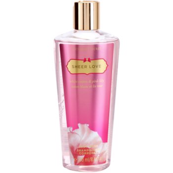 Victoria\'s Secret Sheer Love White Cotton & Pink Lily gel de duș pentru femei