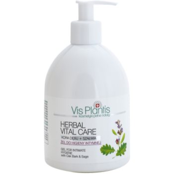 

Vis Plantis Herbal Vital Care Oak Bark & Sage гель для інтимної гігієни для подразненої шкіри з корою дуба і шавлії 500 мл