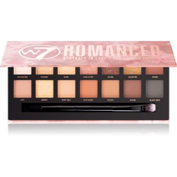 W7 cosmetics romanced paleta farduri de ochi