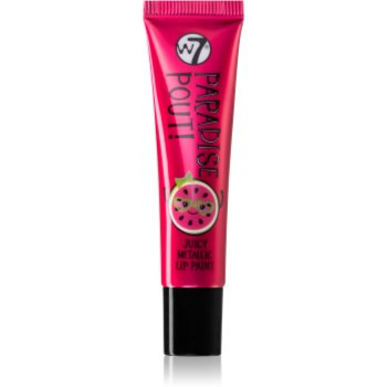 W7 cosmetics paradise pout! ruj cu efect metalic
